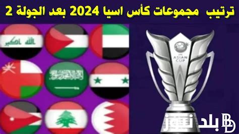 ترتيب كاس اسيا 2024